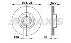 Braxis FREN DISKI ON (348mm) BMW  X5 E70  X6 E71