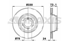 Braxis FREN DISKI ON HAVALI BMW E81 E82 E87 E88 E90 E91 E92 E93  X1 E84