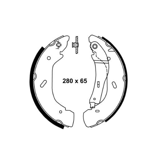 BEŞER FREN BALATASI ARKA PABUÇLU TRANSİT V184 A.ÇEKER