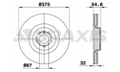 Braxis FREN DISKI ON X164 06>12 W164 07>11 W251 07>14