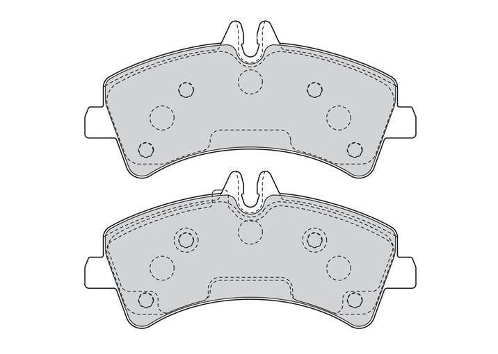 BEŞER FREN BALATASI ARKA ÇİFT TEKER CRAFTER SPRİNTER 2.5 TDI 2006-