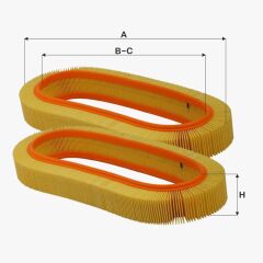 Fil Filtre HAVA FILTRESI W201 82>93 W123 80>85 C124 87>92
