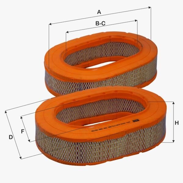 Fil Filtre HAVA FILTRESI W123 76>85 W126 79>85 W116 72>80 S123 77>85 C123 77>79