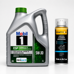MOBİL 1 ESP FORMULA P DEXOS2 DPF MOTOR YAĞI 5W-30 4 Litre + Klima Bombası 200 ml