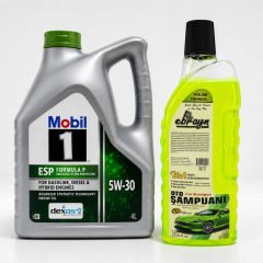 MOBİL 1 ESP FORMULA P DEXOS2 DPF MOTOR YAĞI 5W-30 4 Litre + Oto Şampuan 1000 ml