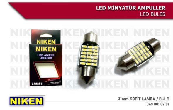 Nıken LED AMPUL SOFIT CANBUS LED 31MM