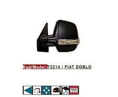 Tursan DIS DIKIZ AYNASI SOL CIFT CAMLI ELEKTRIKLI REZISTANSLI DESENLI KAPAK(SİYAH) OTOMATIK KATLANIR DOBLO III PRA