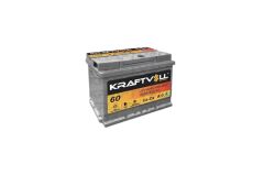 Kraftvoll AKU 12V 60 AH LB2 (242×175×175) TAM KAPALI ALÇAK