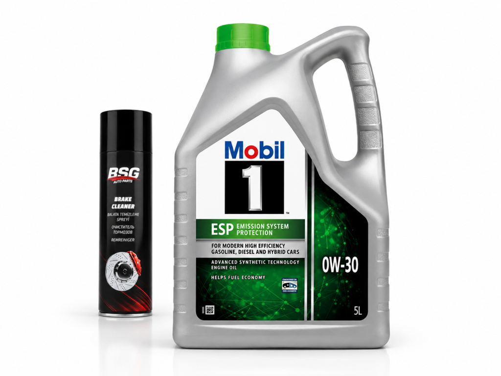 MOBİL 1 ESP 0W-30 MOTOR YAĞI 5 Litre + Balata Spreyi 500 ml