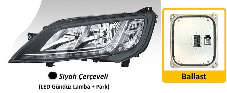 Ayfar FAR SAG DUCATO BOXER JUMPER III 14> YM (LED) MOTORLU (BALLAST DAHIL)