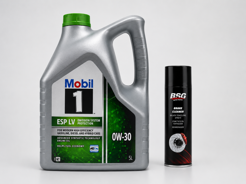MOBİL 1 ESP LV 0W-30 MOTOR YAĞI 5 Litre + Balata Spreyi 500 ml
