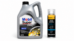 MOBİL SÜPER 2000 XE ACEA C3 5W-30 DPF MOTOR YAĞI 5 Litre + Klima Bombası 200 ml