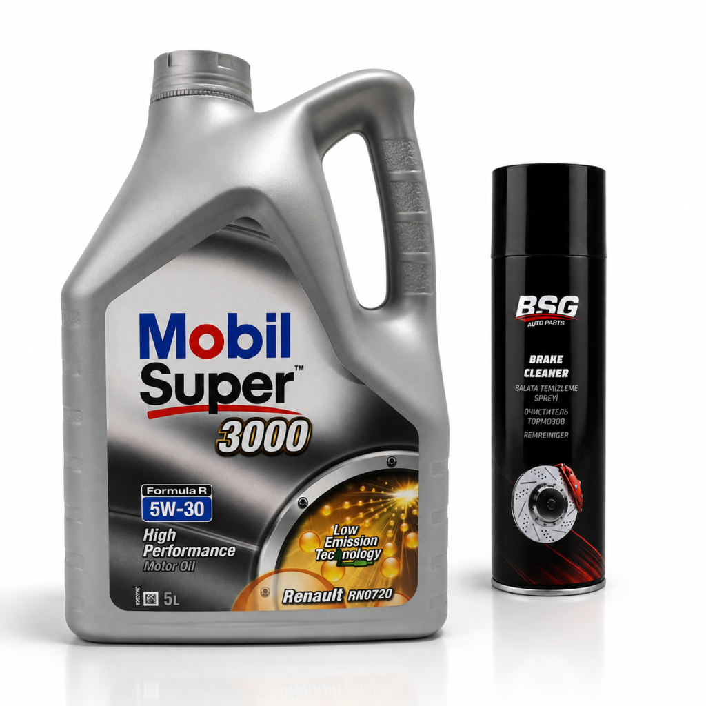 MOBİL SÜPER 3000 FORMULA R 5W-30 MOTOR YAĞI 5 Litre + Balata Spreyi 500 ml