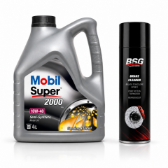 MOBİL SÜPER 2000 X1 10W-40 MOTOR YAĞI 4 Litre + Balata Spreyi 500 ml