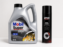 MOBİL SÜPER 2000 XE ACEA C3 5W-30 DPF MOTOR YAĞI 5 Litre + Balata Spreyi 500 ml