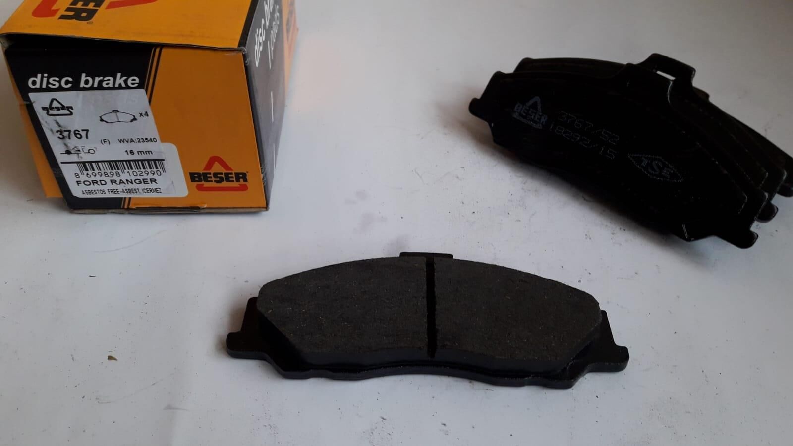 BEŞER FREN BALATASI ÖN FORD RANGER