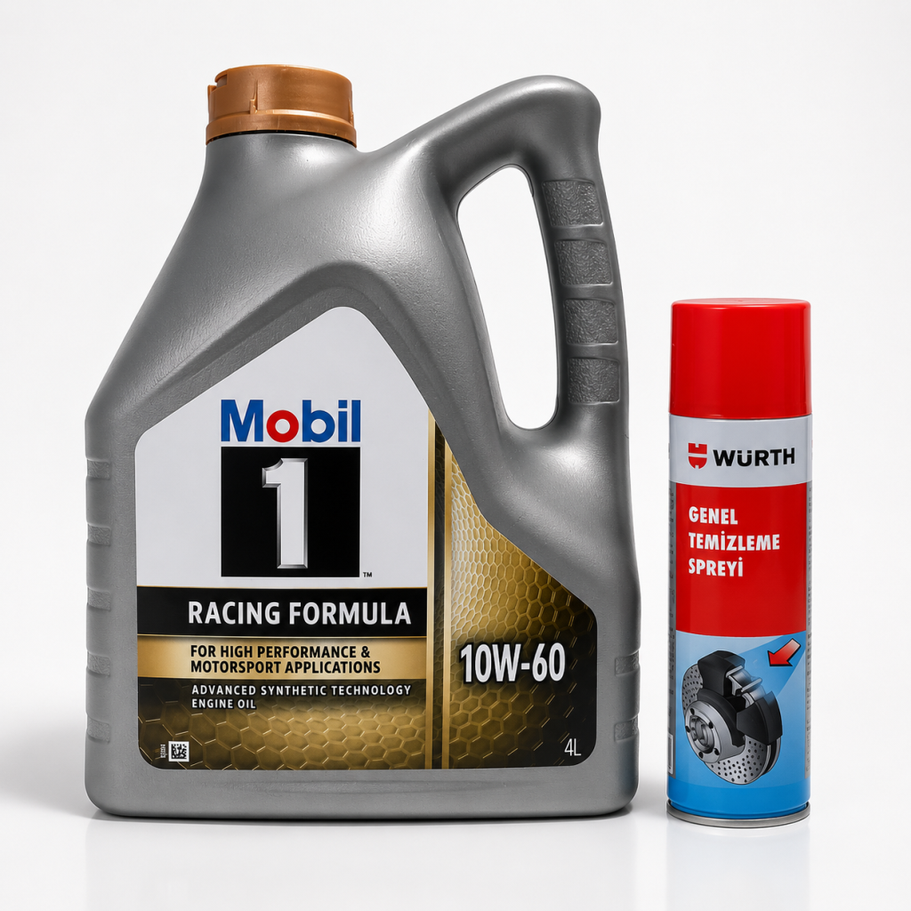 MOBİL 1 MOTORSPORT FORMULA MOTOR YAĞI 10W-60 4 Litre + Würth Balata Spreyi 500 ml