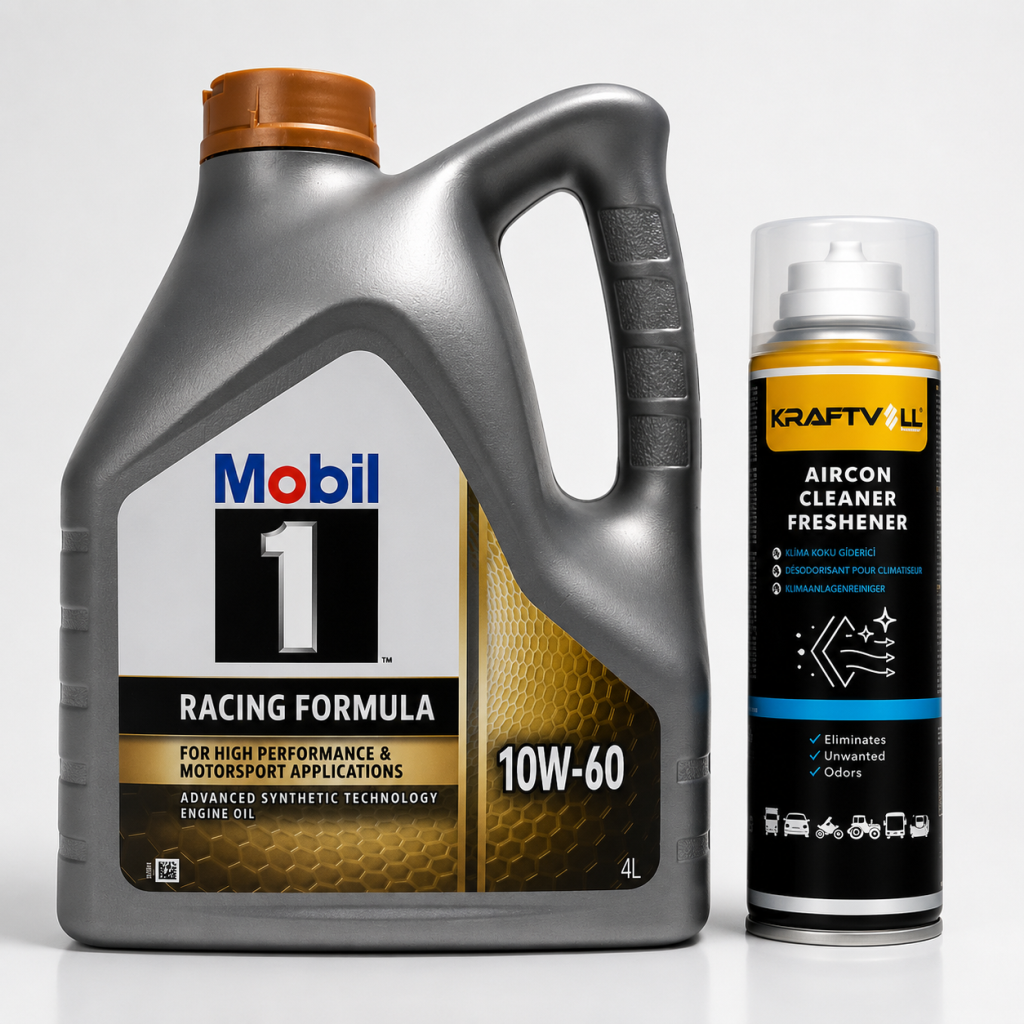 MOBİL 1 MOTORSPORT FORMULA MOTOR YAĞI 10W-60 4 Litre + Klima Bombası 200 ml