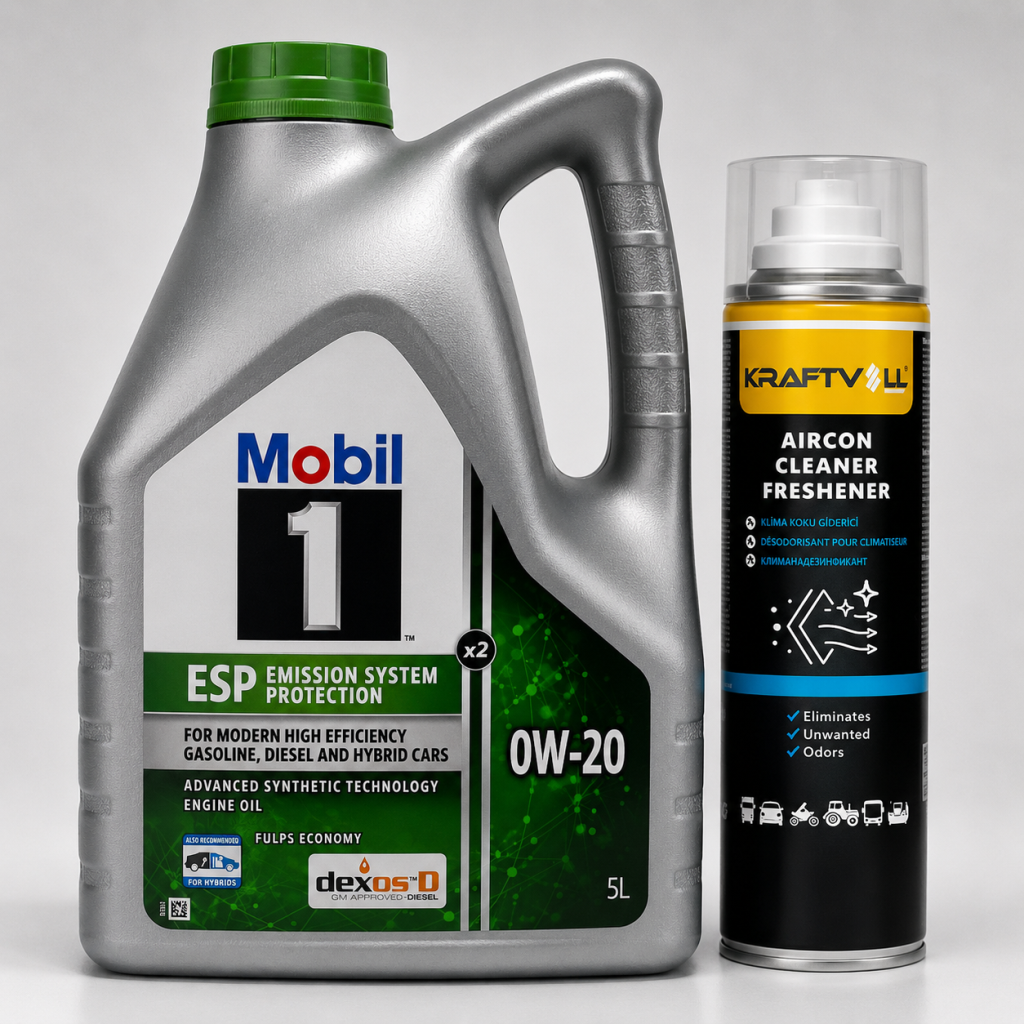Mobil 1 Esp X2 0W-20 Motor Yağı 5 Litre + Klima Bombası 200 ml