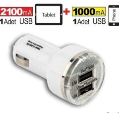 AUTOMIX ŞARJ CİHAZI SOKETİ USB ÇIKIŞLI