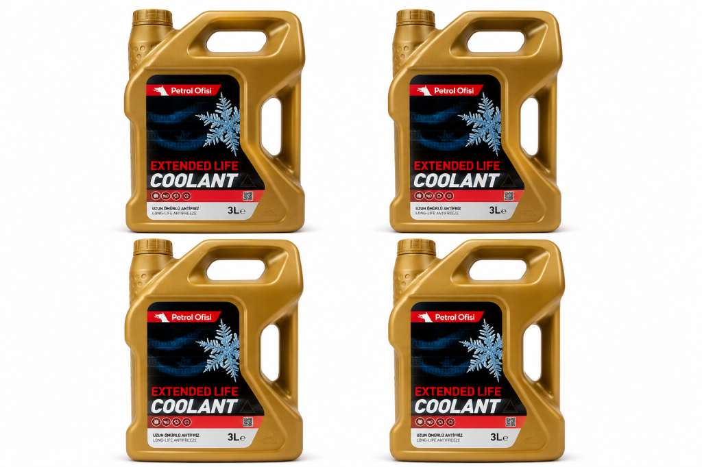 PETROL OFİSİ ANTİFRİZ EXTENDET LİFE COOLANT ORGANİK 4 x 3 Litre