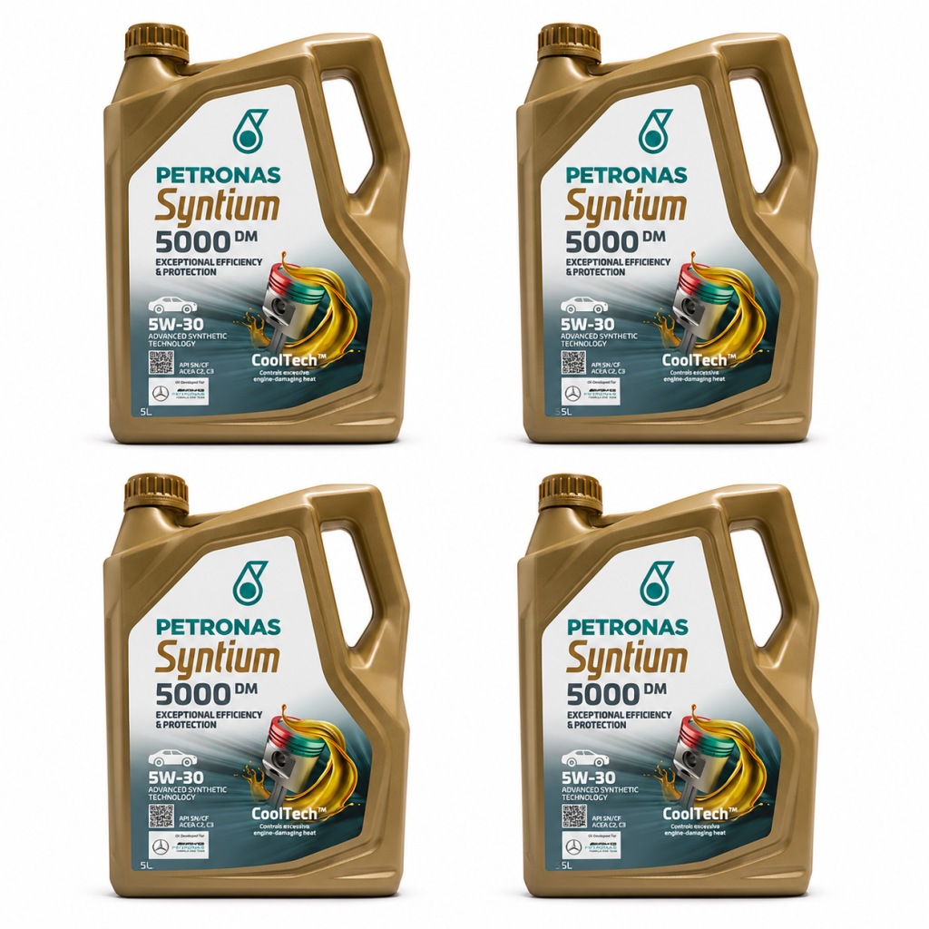 PETRONAS MOTOR YAĞI SYNTIUM 5000 DM 5W-30 4 X 5 Litre