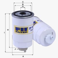 Fil Filtre YAKIT FILTRESI LAND ROVER DISCOVERY 2 L318 2.5 Td5 98>04 PASSAT A4 A6 SUPERB DUCATO FIORINO TRANSIT ASTRAF TRAFIC 1,9TDI AJM ATJ AVB AVF