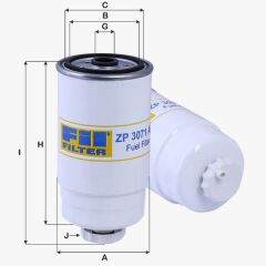 Fil Filtre YAKIT FILTRESI JUMPER DUCATO BOXER 1,9 / 2,0 / 2,2 / 2,3 / 2,8 02> 171MM