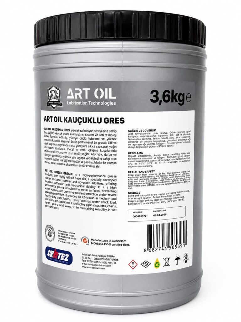 ART OIL SUPER KAUÇUKLU  GRES 3,6 KG