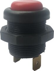 Denge PLASTIK BUTON TERMINALLI KIRMIZI 12-24 VDC / 10A 125-250 VAC / 2A