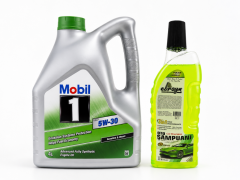 MOBİL 1 ESP 5W-30 MOTOR YAĞI 4 Litre + Oto Şampuan 1000 ml