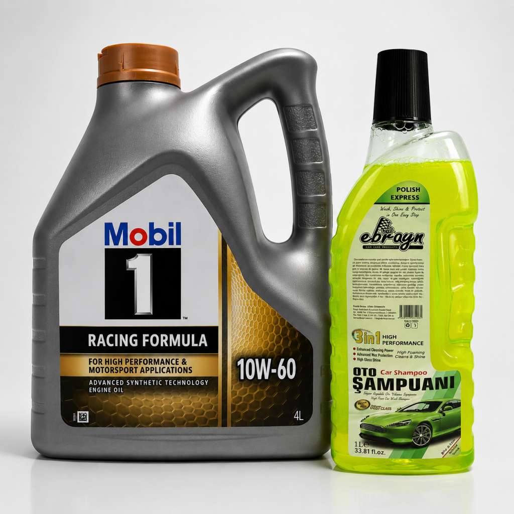 MOBİL 1 MOTORSPORT FORMULA MOTOR YAĞI 10W-60 4 Litre + Oto Şampuan 1000 ml