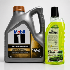 MOBİL 1 MOTORSPORT FORMULA MOTOR YAĞI 10W-60 4 Litre + Oto Şampuan 1000 ml