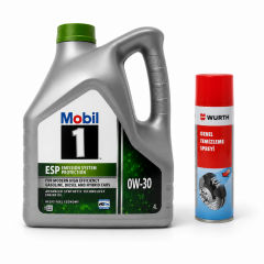 MOBİL 1 ESP 0W-30 TAM SENTETİK MOTOR YAĞI 4 Litre + Würth Balata Spreyi 500 ml