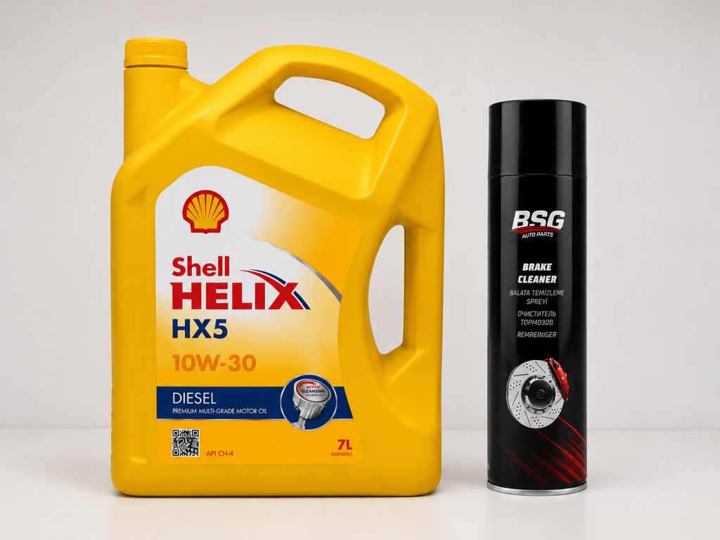 SHELL HELİX HX5 DİZEL 10W-30 7 Litre + Balata Spreyi 500 ml