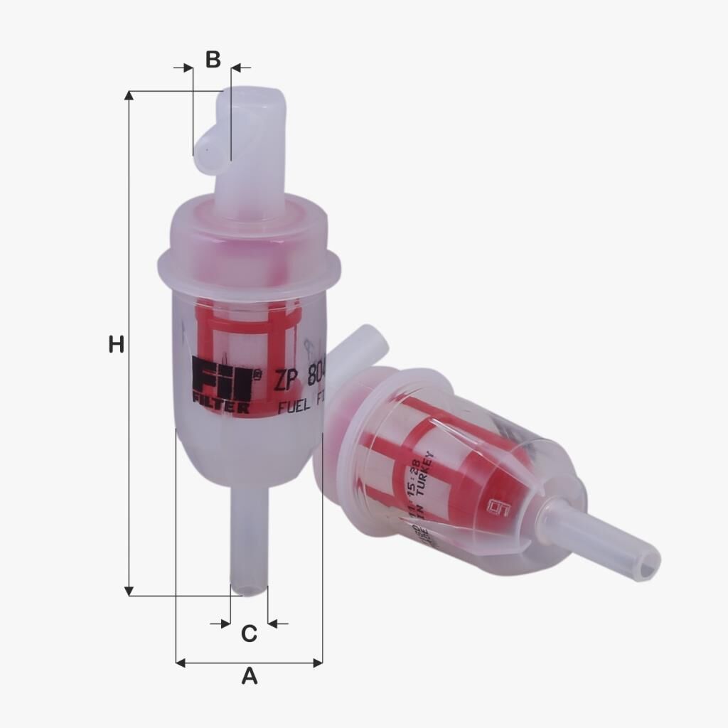 Fil Filtre YAKIT FILTRESI (SEFFAF PIPO TIP) W202 93>00 W124 93>95 W460 87>92 W123 79>85