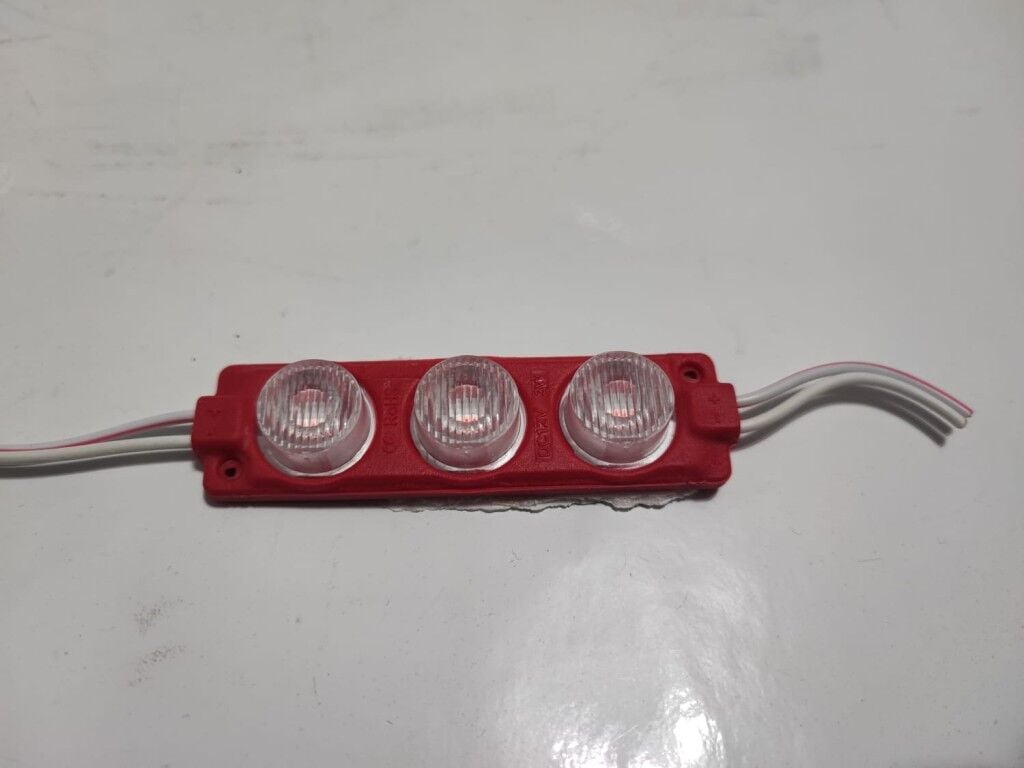 CARUB MODÜL LED 3 MERCEKLİ ULTRA KIRMIZI 1 ADET