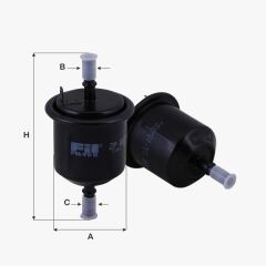 Fil Filtre BENZIN FILTRESI ACCENT 00>06 MILENYUM ADMIRE 1.3I 1.5I 1.6I 16V