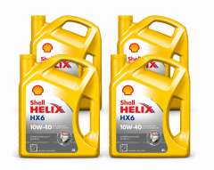 SHELL HELİX HX6 MOTOR YAĞI 10W-40 4 Adet X 4 Litre