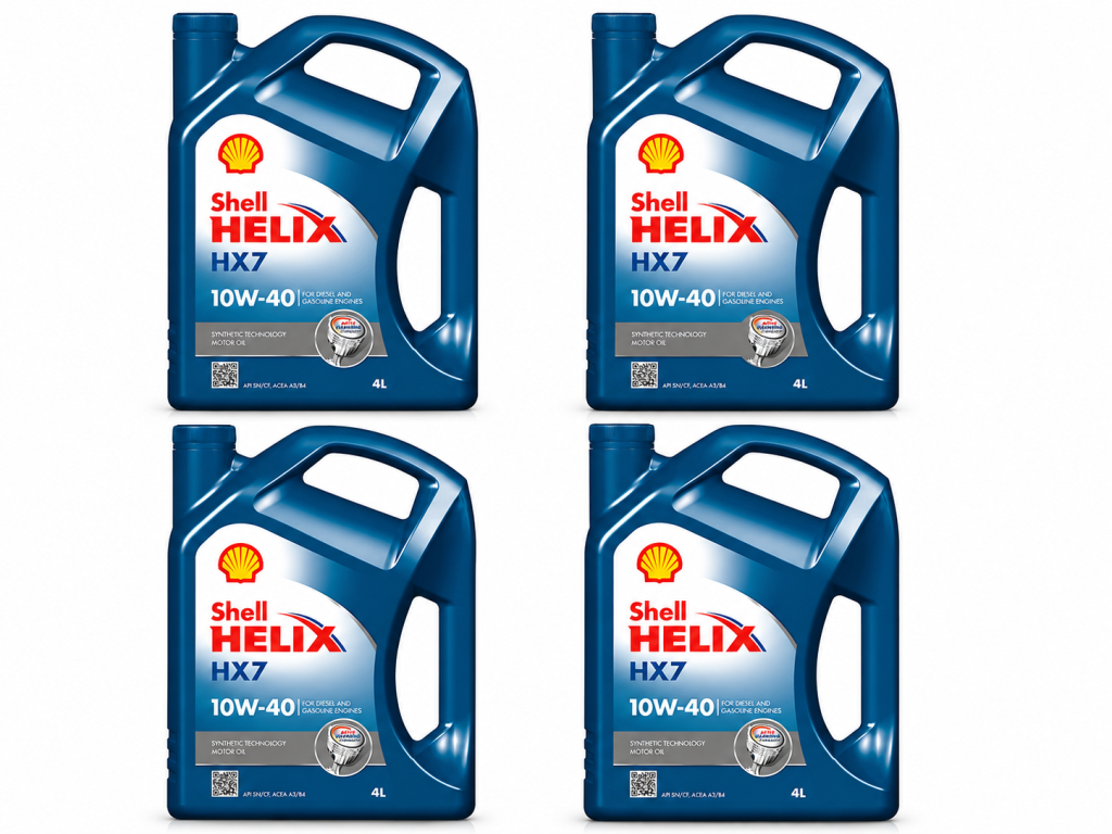 SHELL HELİX HX7 MOTOR YAĞI 10W-40 4 Adet X 4 Litre