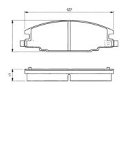 Braxis ON FREN DISK BALATA ISUZU TFR24 TFR54 TFS FRONTERA A 2.4I / 2.3TD