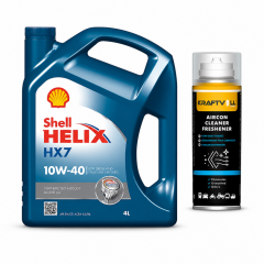 SHELL HELİX HX7 MOTOR YAĞI 10W-40 4 Litre + Klima Bombası 200 ml