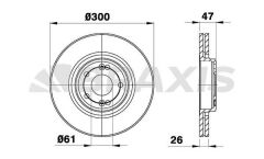 Braxis ON FREN DISK AYNASI LAGUNA II 1.6 / 1.8 / 1.9DCI / 2.0 (5 BIJON)