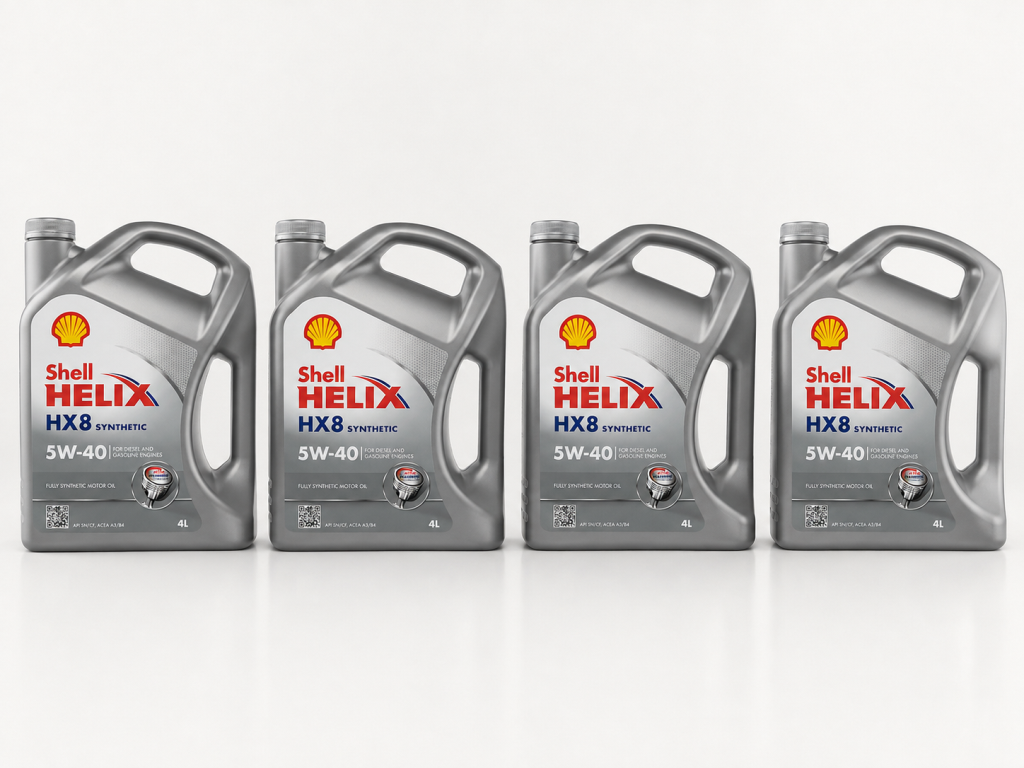 SHELL HELİX HX8 MOTOR YAĞI 5W-40 4 X 4 Litre