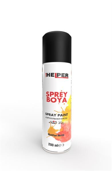 Mxs HELPER SPREY BOYA  RAL-9005 MAT SIYAH   200 ML