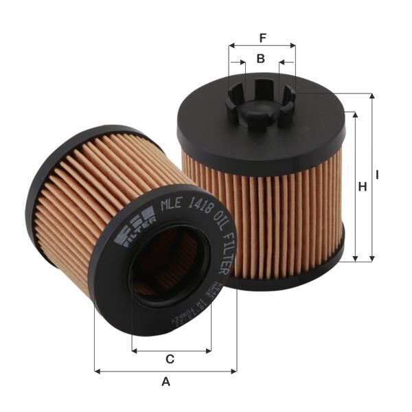 FİL MLE1418 YAĞ FİLTRESİ GOLF JETTA PASSAT POLO TİGUAN