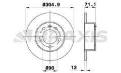 Braxis FREN DISKI ARKA MASTER III MOVANO B 2,3DCI 10>