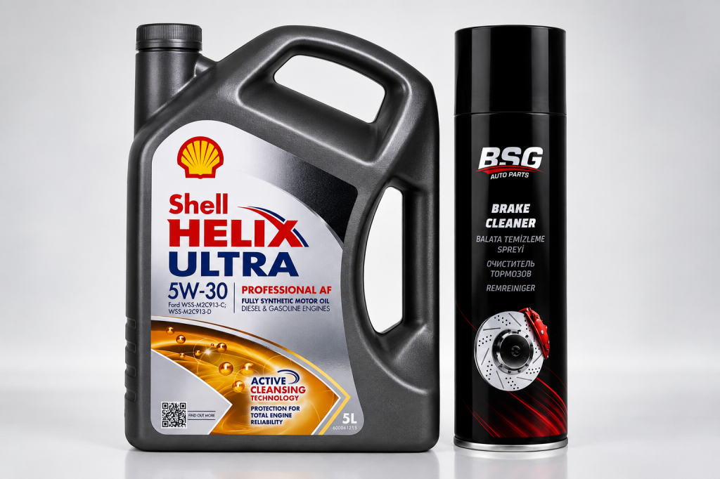 SHELL HELİX ULTRA PRO AF 5W-30 5 Litre + Balata Spreyi 500 ml