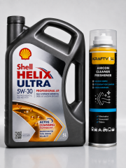 SHELL HELİX ULTRA PRO AF 5W-30 5 Litre + Klima Bombası 200 ml