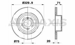 Braxis FREN DISKI ARKA BMW F25 F26